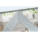 59 TV Stand with Diamond-Shaped Mirror Doors and Storage for TVs Up to 65