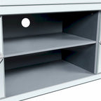 59 TV Stand with Diamond-Shaped Mirror Doors and Storage for TVs Up to 65