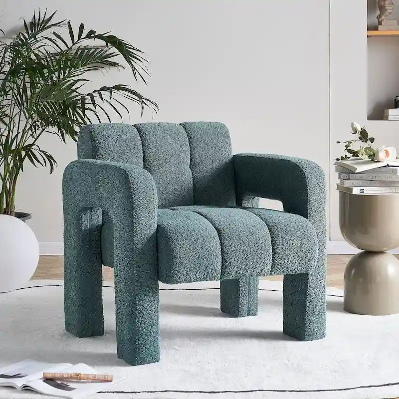 Green Modern 31.1 Accent Chair with High-Density Foam