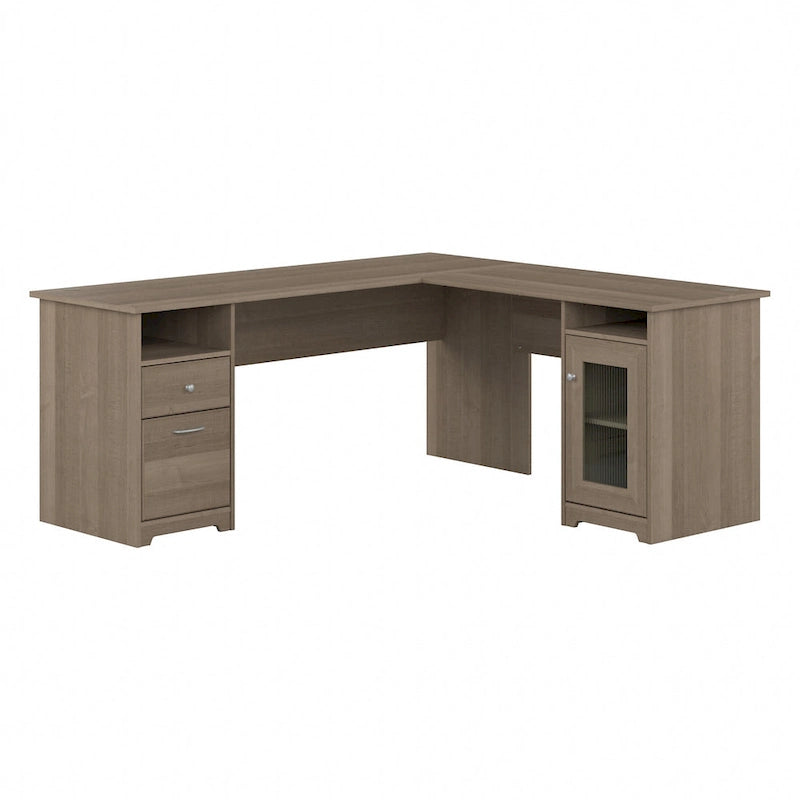 72W L Shaped Computer Desk with Storage