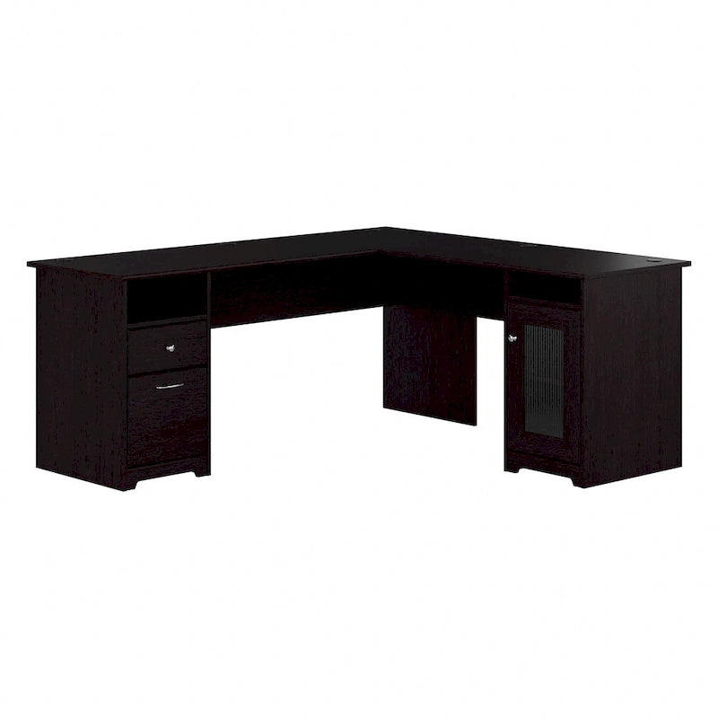 72W L Shaped Computer Desk with Storage