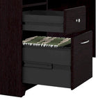 72W L Shaped Computer Desk with Storage