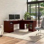 72W L Shaped Computer Desk with Storage