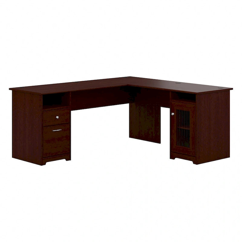 72W L Shaped Computer Desk with Storage