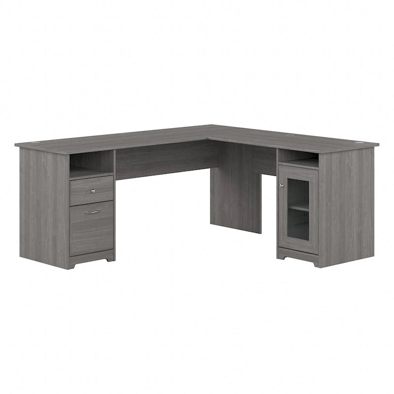 72W L Shaped Computer Desk with Storage