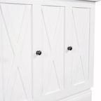 Farmhouse Murphy Bed Convertible Space-Saving Cube Chest Cabinet with Large Drawers and Charging Station, Foldable Platform Bed