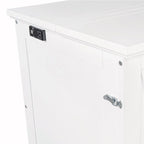 Farmhouse Murphy Bed Convertible Space-Saving Cube Chest Cabinet with Large Drawers and Charging Station, Foldable Platform Bed