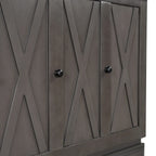 Farmhouse Murphy Bed Convertible Space-Saving Cube Chest Cabinet with Large Drawers and Charging Station, Foldable Platform Bed