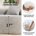 Luxury Chenille Fabric Sofa,4 Seater Modular Curved Sectional Couch