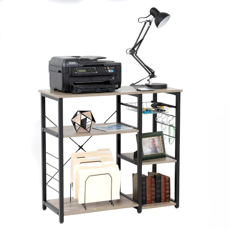 Home and Office Furniture Model Kitchen Island with Slide Out Vegetable Basket