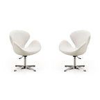 Comfort Chrome Adjustable Swivel Chair (Set of 2)