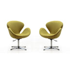 Comfort Chrome Adjustable Swivel Chair (Set of 2)