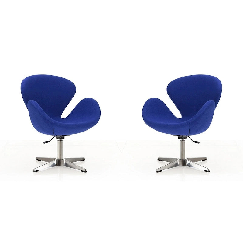 Comfort Chrome Adjustable Swivel Chair (Set of 2)