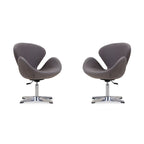 Comfort Chrome Adjustable Swivel Chair (Set of 2)