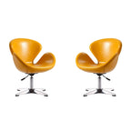 Comfort Chrome Adjustable Swivel Chair (Set of 2)