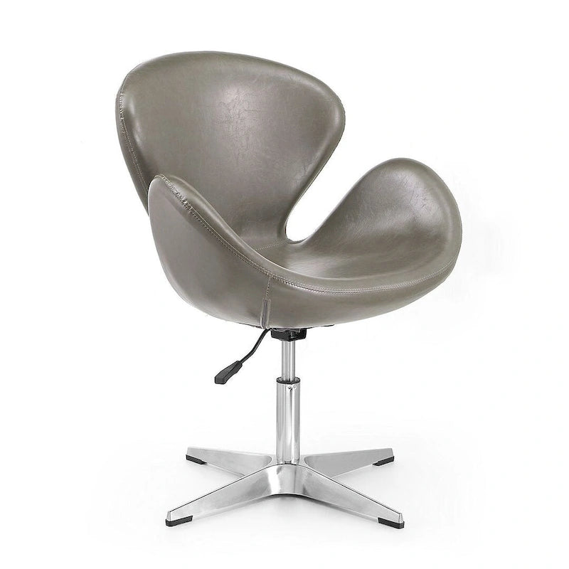 Comfort Chrome Adjustable Swivel Chair (Set of 2)