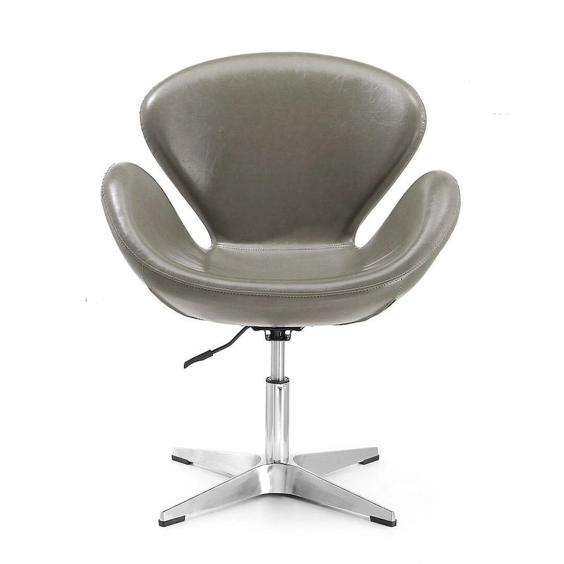 Comfort Chrome Adjustable Swivel Chair (Set of 2)