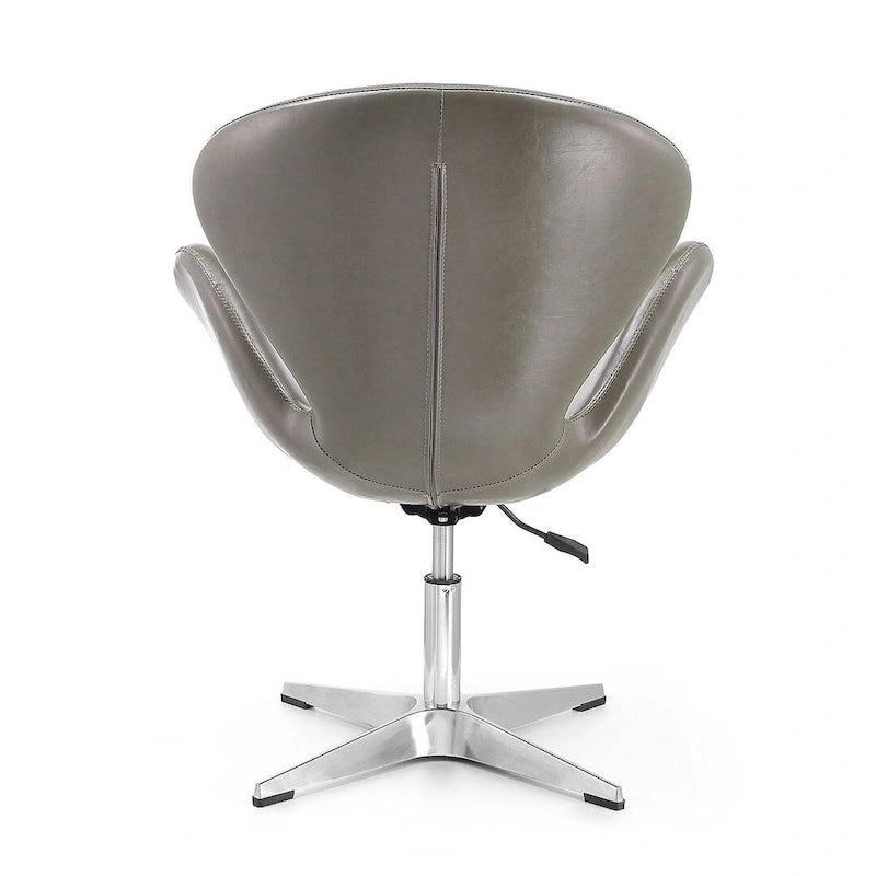 Comfort Chrome Adjustable Swivel Chair (Set of 2)
