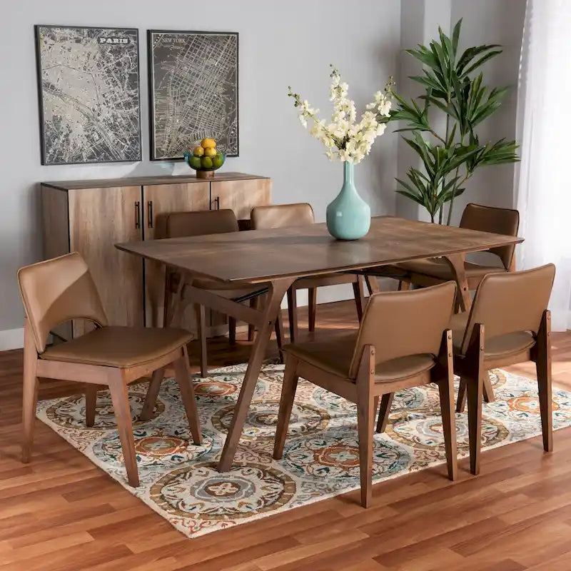 Mid-Century Modern 7-Piece Dining Set
