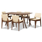 Mid-Century Modern 7-Piece Dining Set