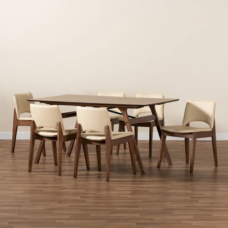 Mid-Century Modern 7-Piece Dining Set
