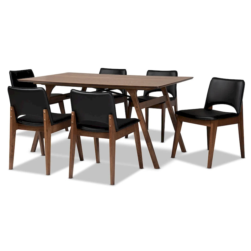 Mid-Century Modern 7-Piece Dining Set