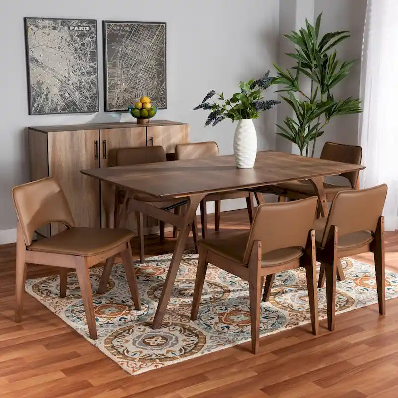 Mid-Century Modern 7-Piece Dining Set