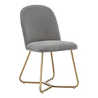 Gold Metal Dining Chair (Set of 2)