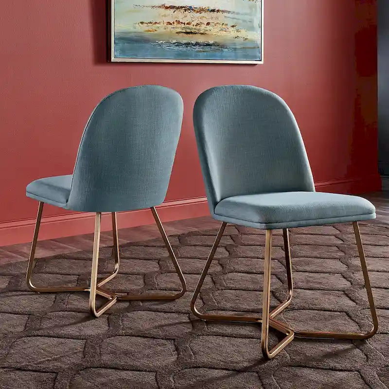 Gold Metal Dining Chair (Set of 2)