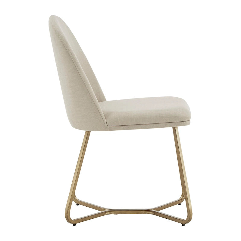 Gold Metal Dining Chair (Set of 2)