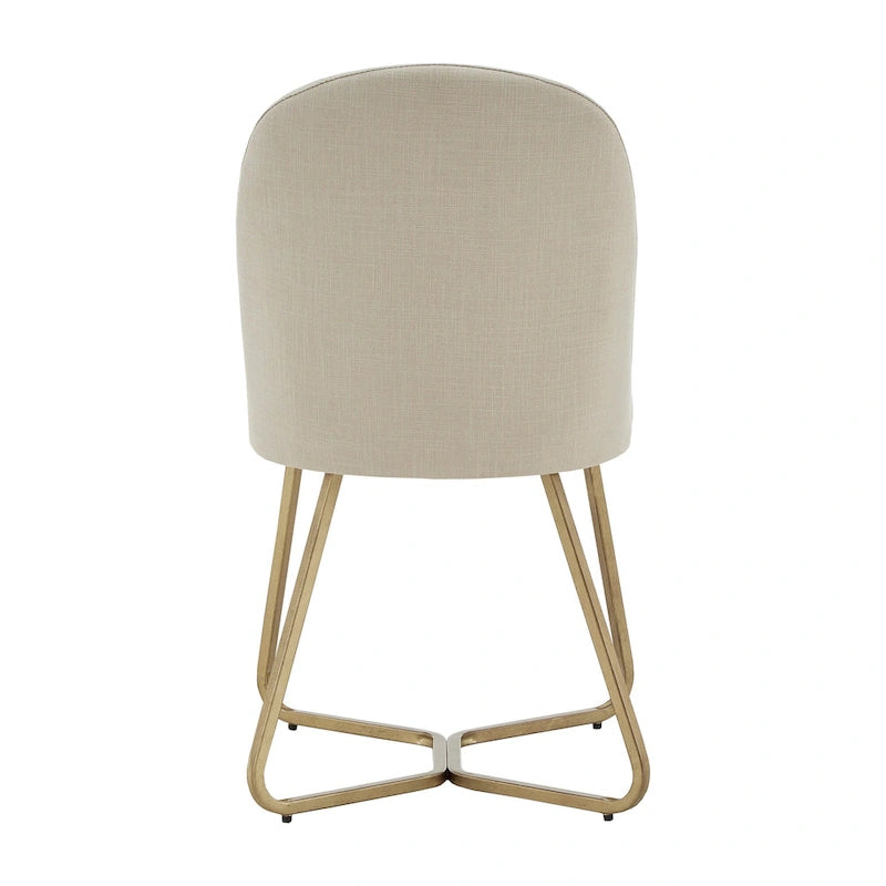 Gold Metal Dining Chair (Set of 2)