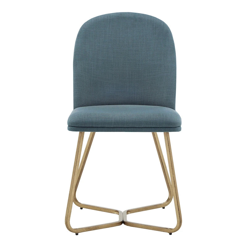 Gold Metal Dining Chair (Set of 2)