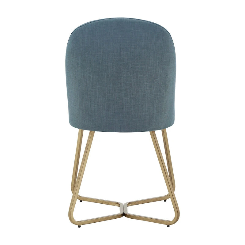 Gold Metal Dining Chair (Set of 2)