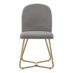 Gold Metal Dining Chair (Set of 2)