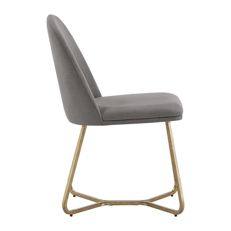 Gold Metal Dining Chair (Set of 2)
