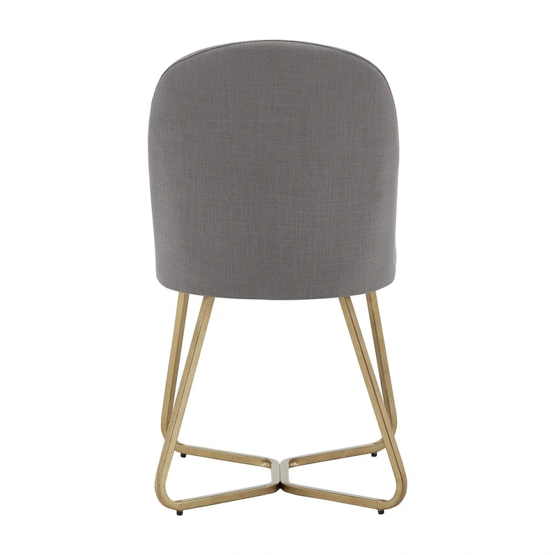Gold Metal Dining Chair (Set of 2)