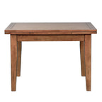 Medium Brown Rustic Oak Retractable Leg Table