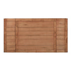 Medium Brown Rustic Oak Retractable Leg Table