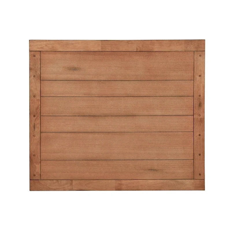 Medium Brown Rustic Oak Retractable Leg Table