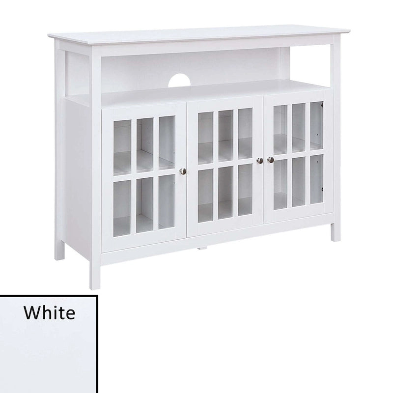 Deluxe TV Stand with Storage Cabinets and Shelf for TVs up to 55 Inches