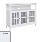 Deluxe TV Stand with Storage Cabinets and Shelf for TVs up to 55 Inches