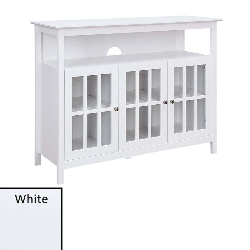 Deluxe TV Stand with Storage Cabinets and Shelf for TVs up to 55 Inches