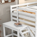 Loft Bed with Platform,ladder