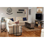 Household Essentials Side End Table with Storage Shelf