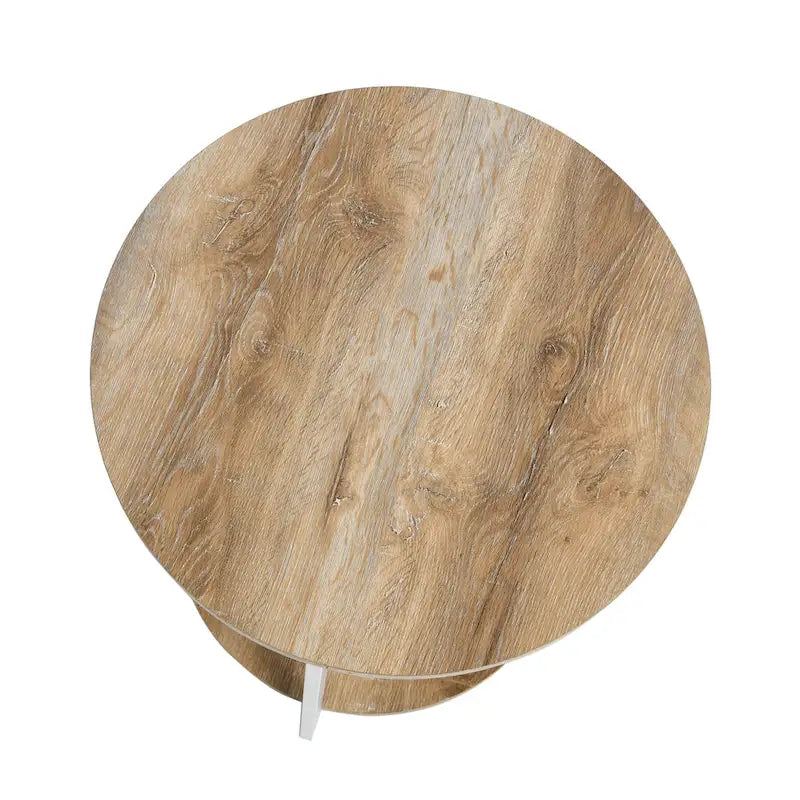 Household Essentials Side End Table with Storage Shelf