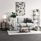 Household Essentials Side End Table with Storage Shelf