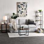 Household Essentials Side End Table with Storage Shelf