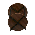 Household Essentials Side End Table with Storage Shelf