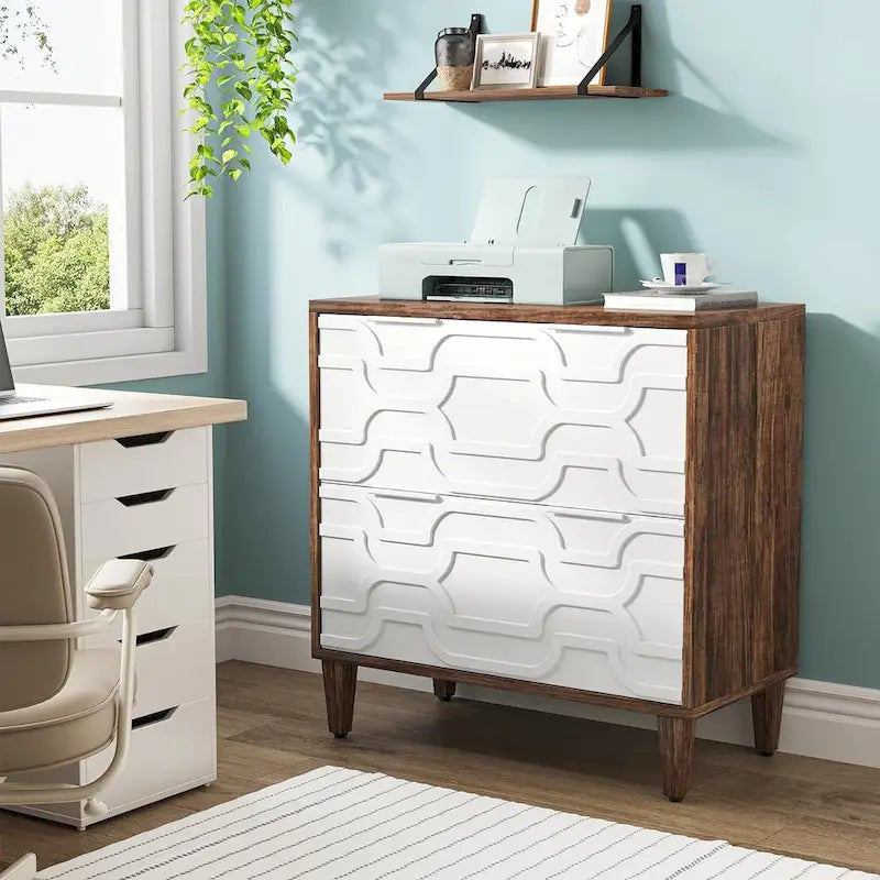 2-Drawer Lateral File Cabinet, Filing Cabinet for Home Office