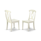 A Rectangle Dining Table and Kitchen Chairs, Linen White